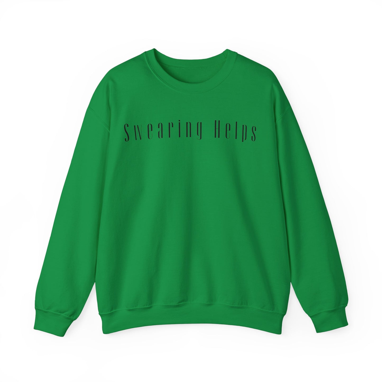 Swearing Helps, Stress Relief Sweatshirt, Less Anxiety Sweatshirt, Gray Sweatshirt