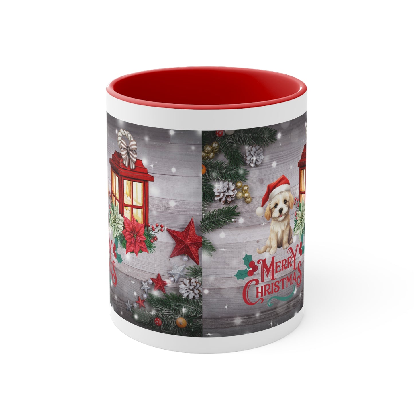 Christmas mug, hot cocoa mug, puppy, coffee mug, mom mug, relaxation mug, tea mug, Christmas time Mug, Holiday Mug, Bucks County