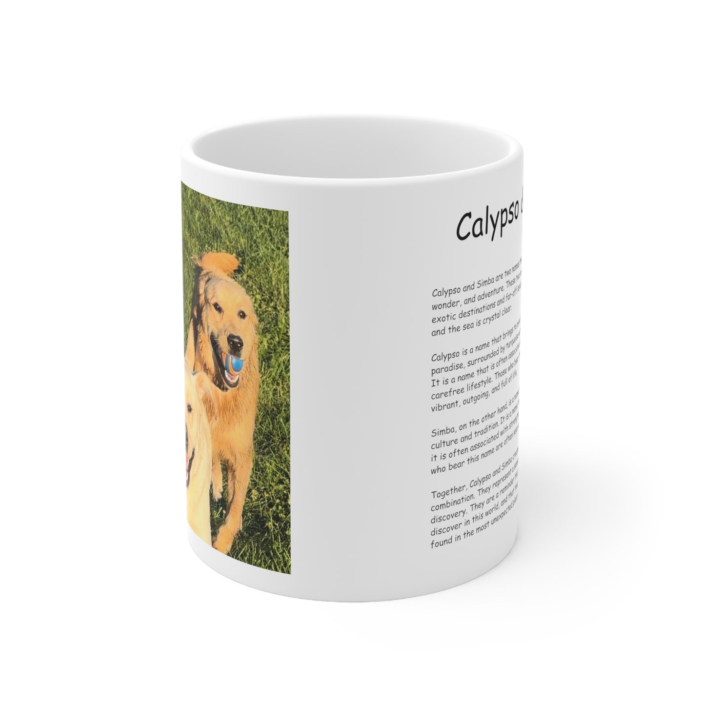 Calypso & Simba coffee mug