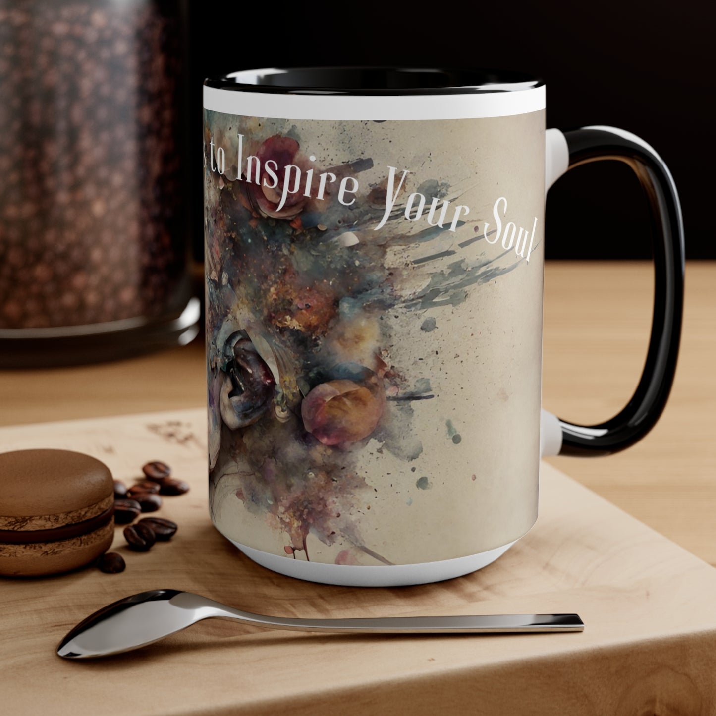 Inspirational Mug, Words Into Wisdom, Coffee Mug, Inspiring Quotes, Hot Chocolate Mug