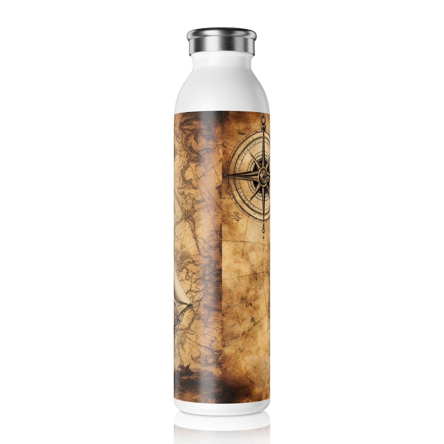 Adventure on the Seas Travel Water Bottle, Travel Water Bottle, Pirate Ship Travel Bottle, 20 oz water bottle