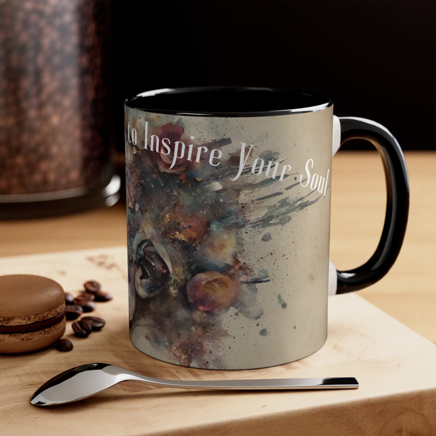 Inspirational Mug, Words Into Wisdom, Coffee Mug, Inspiring Quotes, Hot Chocolate Mug