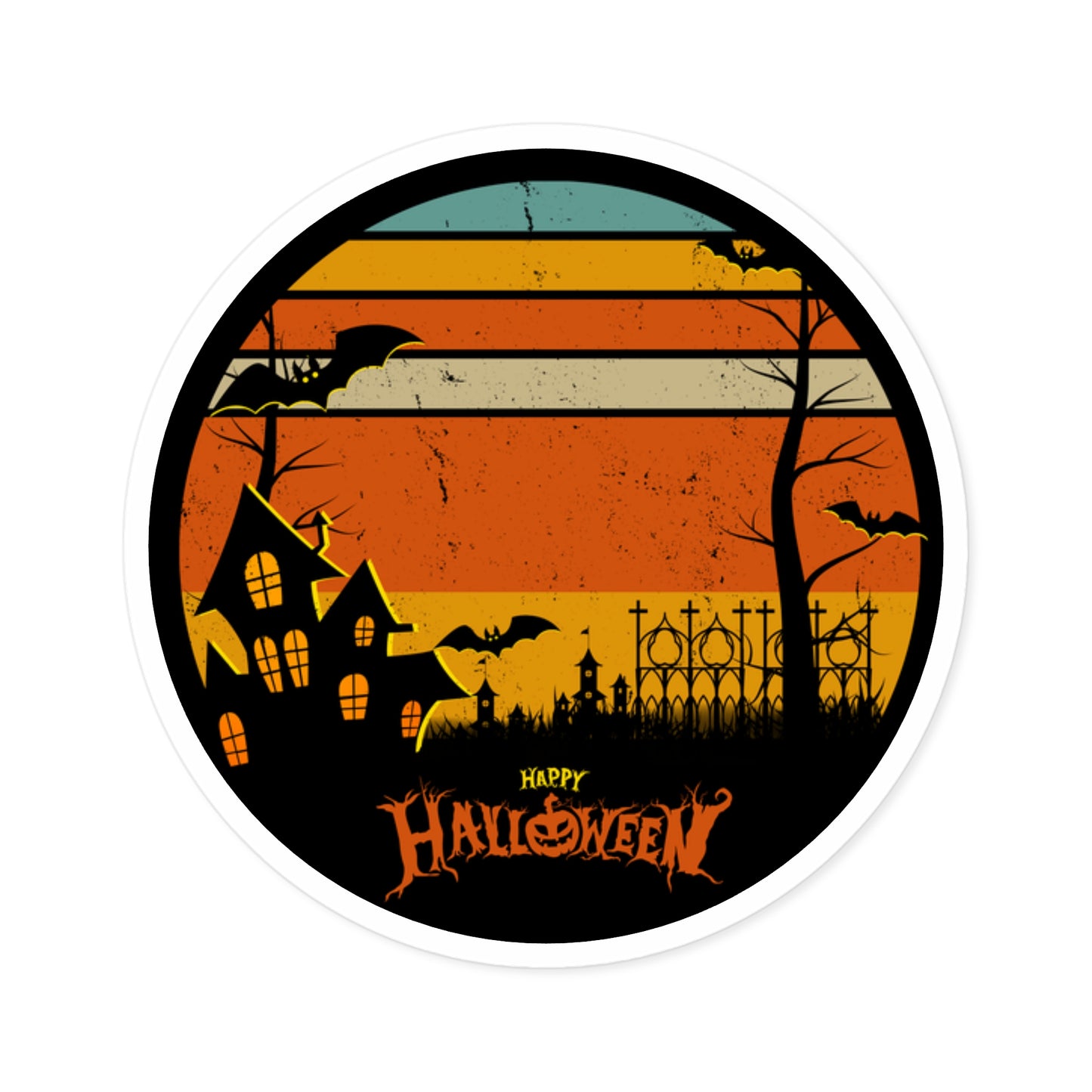 Happy Halloween Outdoor Sticker