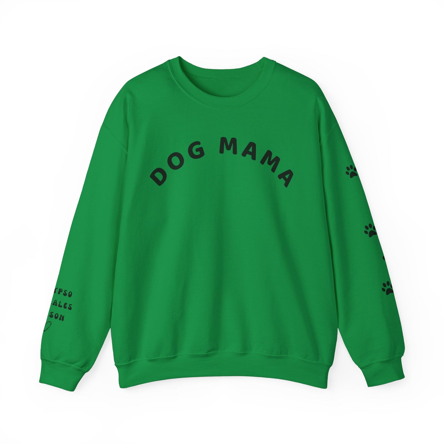 Custom Dog Momma Sweatshirt with Dog Names on Sleeve, Dog Momma Shirt, Dog Mom Sweatshirt, Customized Dog Names, Gift for Dog Mom