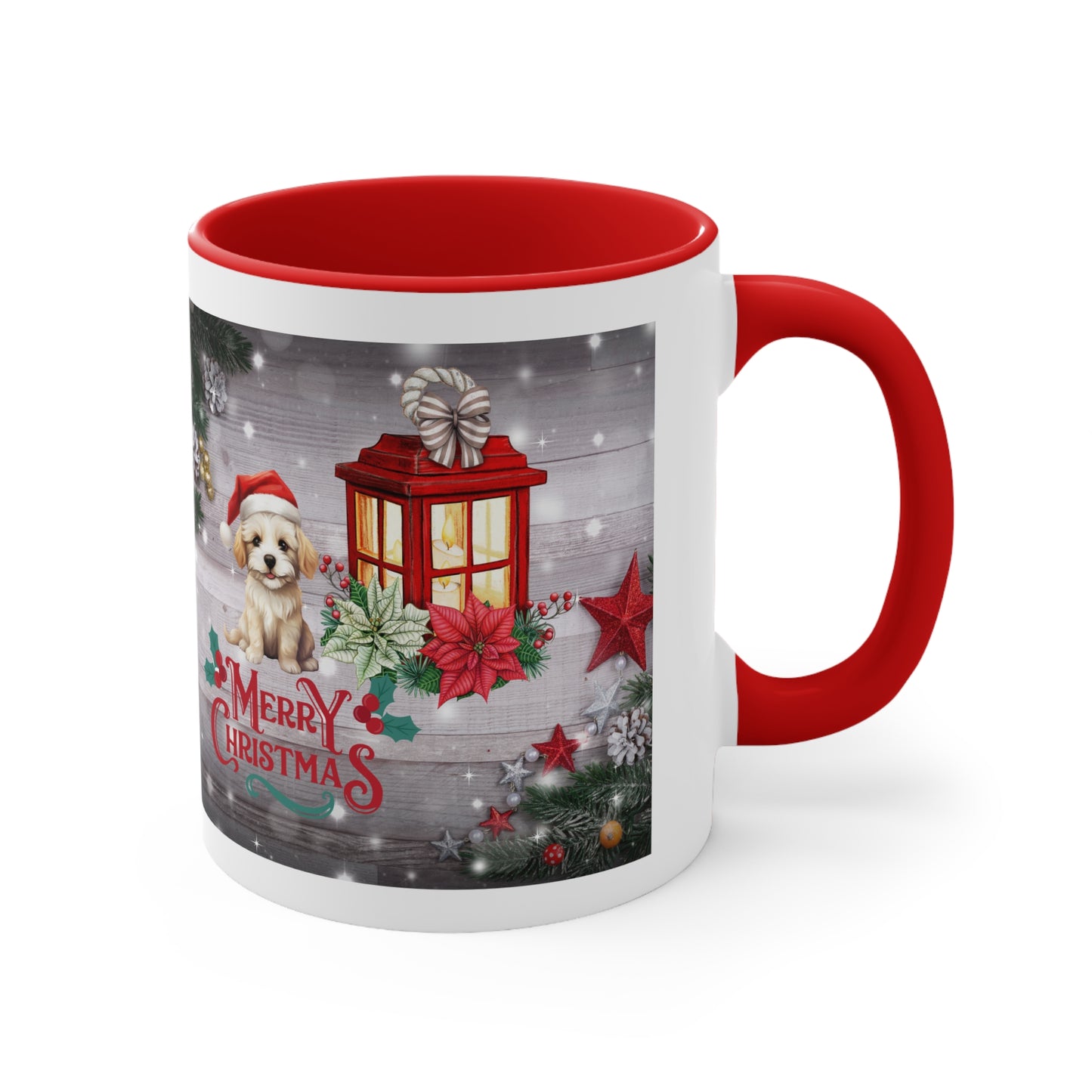 Christmas mug, hot cocoa mug, puppy, coffee mug, mom mug, relaxation mug, tea mug, Christmas time Mug, Holiday Mug, Bucks County