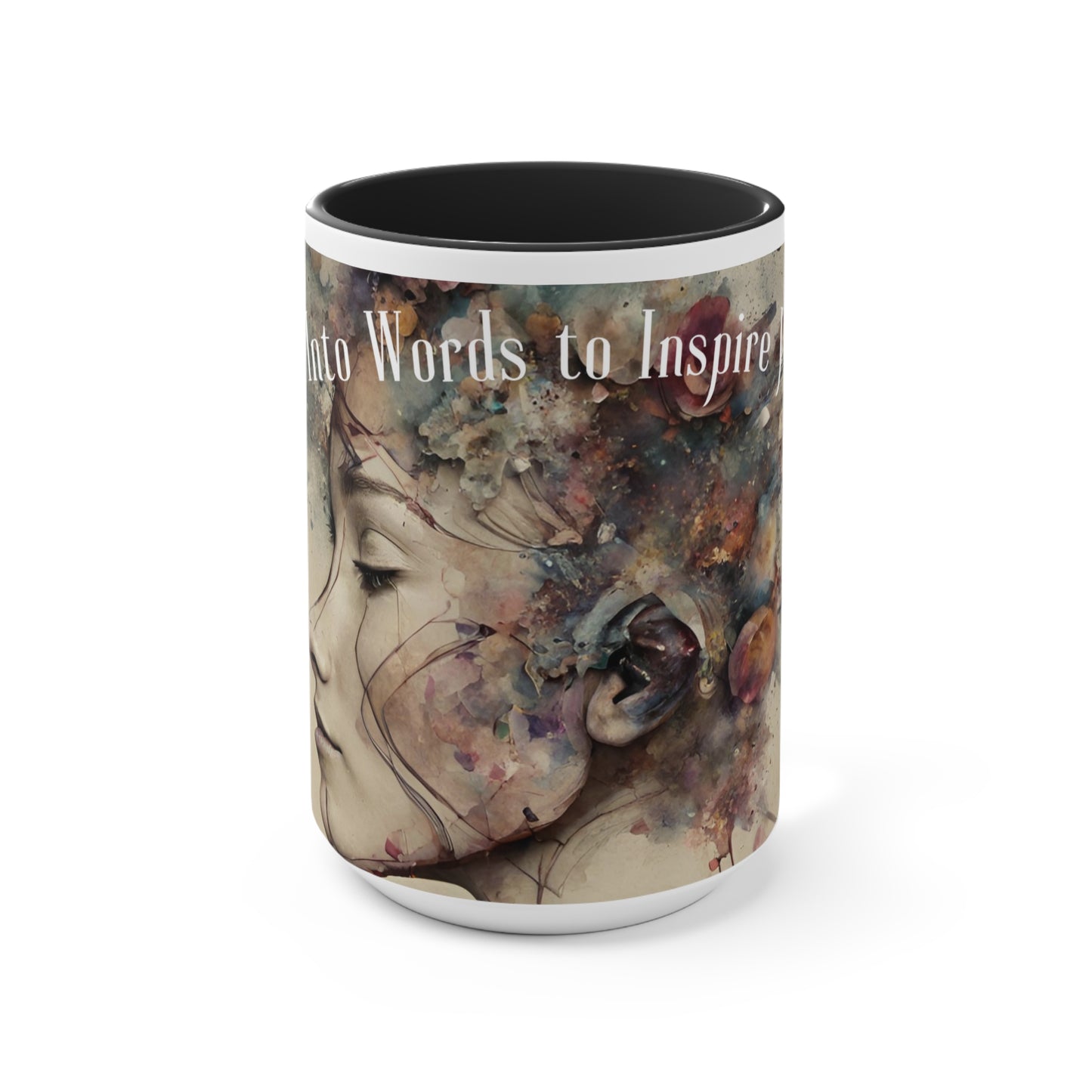 Inspirational Mug, Words Into Wisdom, Coffee Mug, Inspiring Quotes, Hot Chocolate Mug