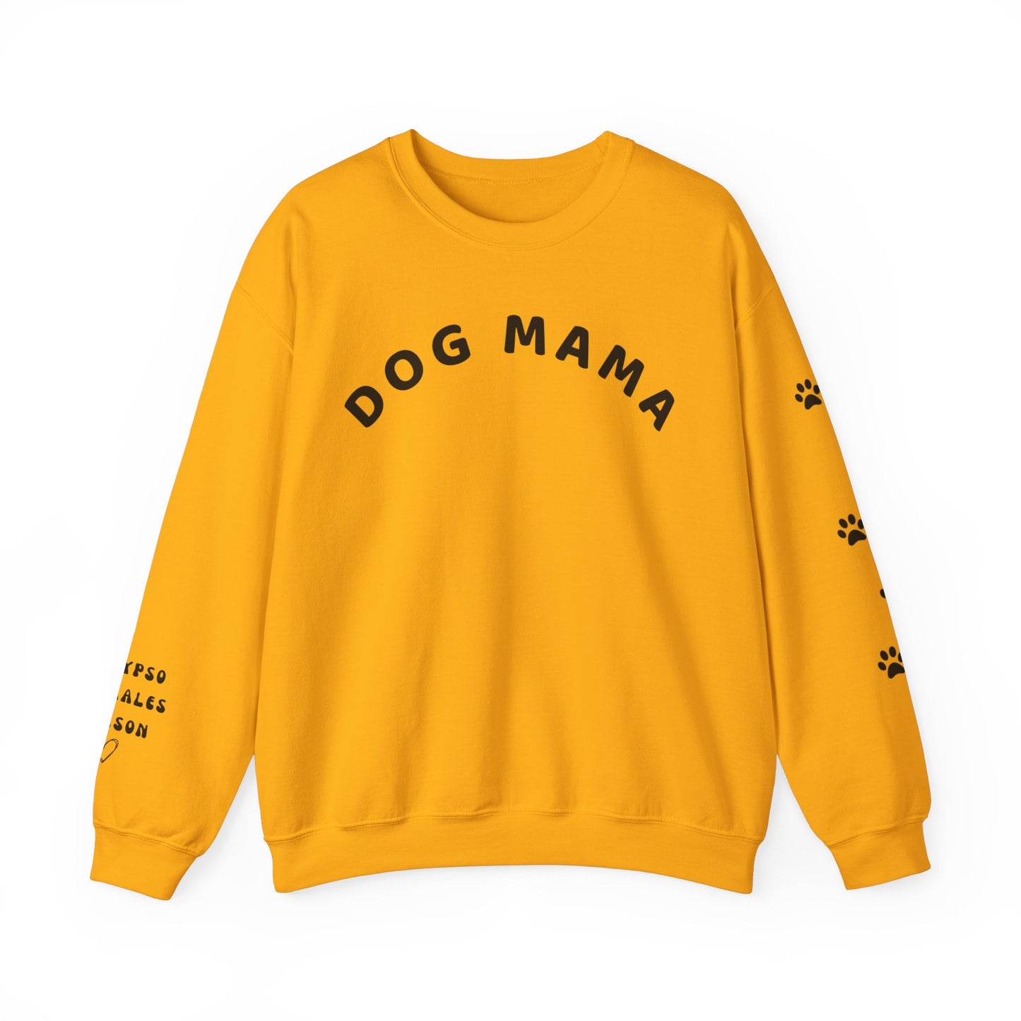 Custom Dog Momma Sweatshirt with Dog Names on Sleeve, Dog Momma Shirt, Dog Mom Sweatshirt, Customized Dog Names, Gift for Dog Mom