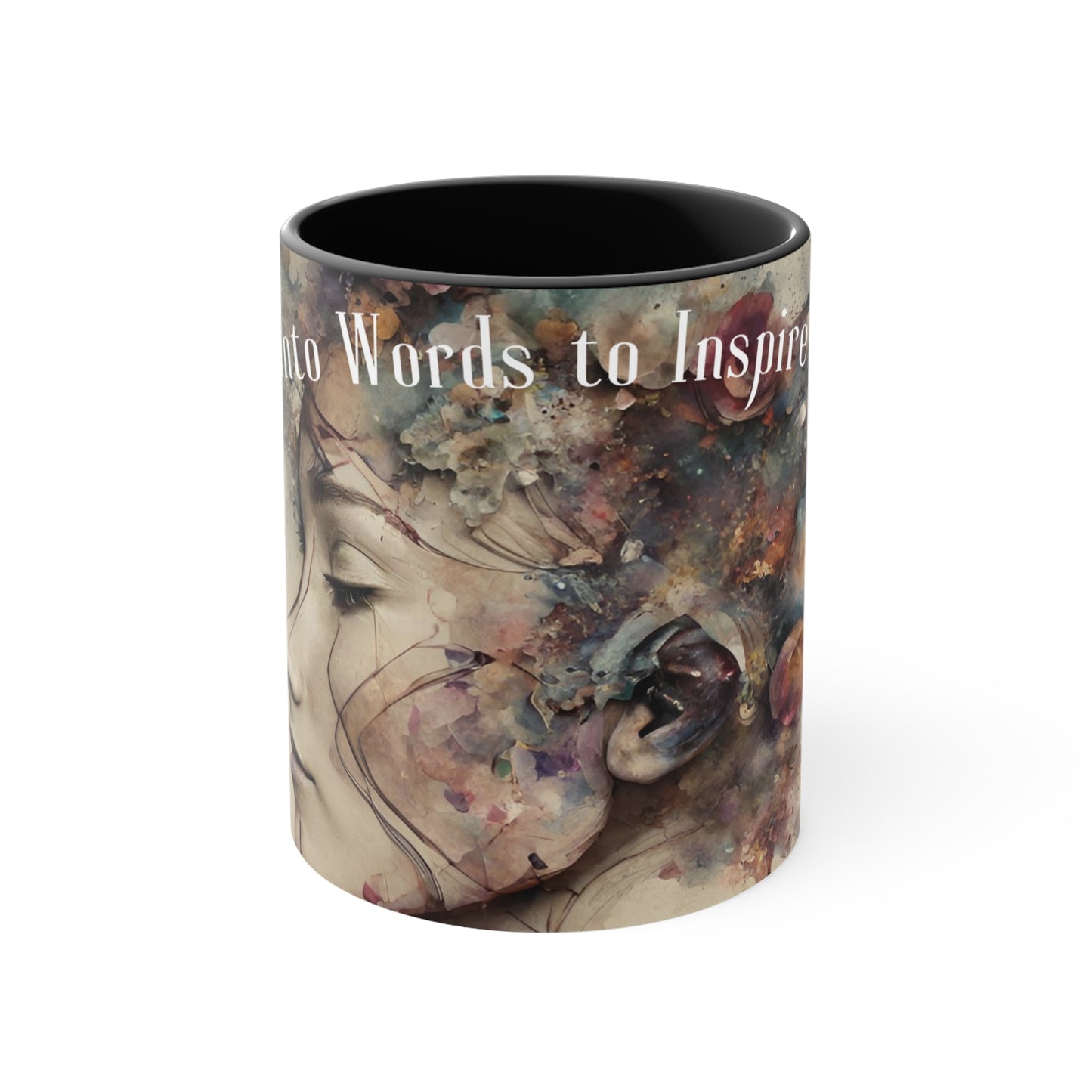 Inspirational Mug, Words Into Wisdom, Coffee Mug, Inspiring Quotes, Hot Chocolate Mug