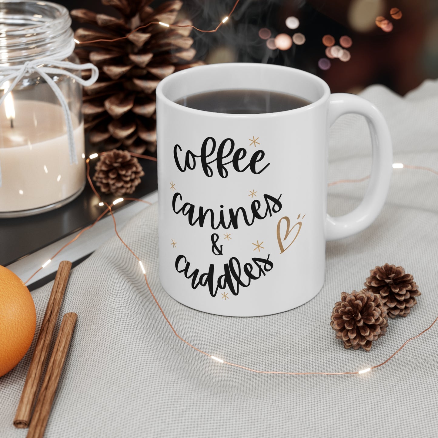 Coffee, Canines, & Cuddles Mug