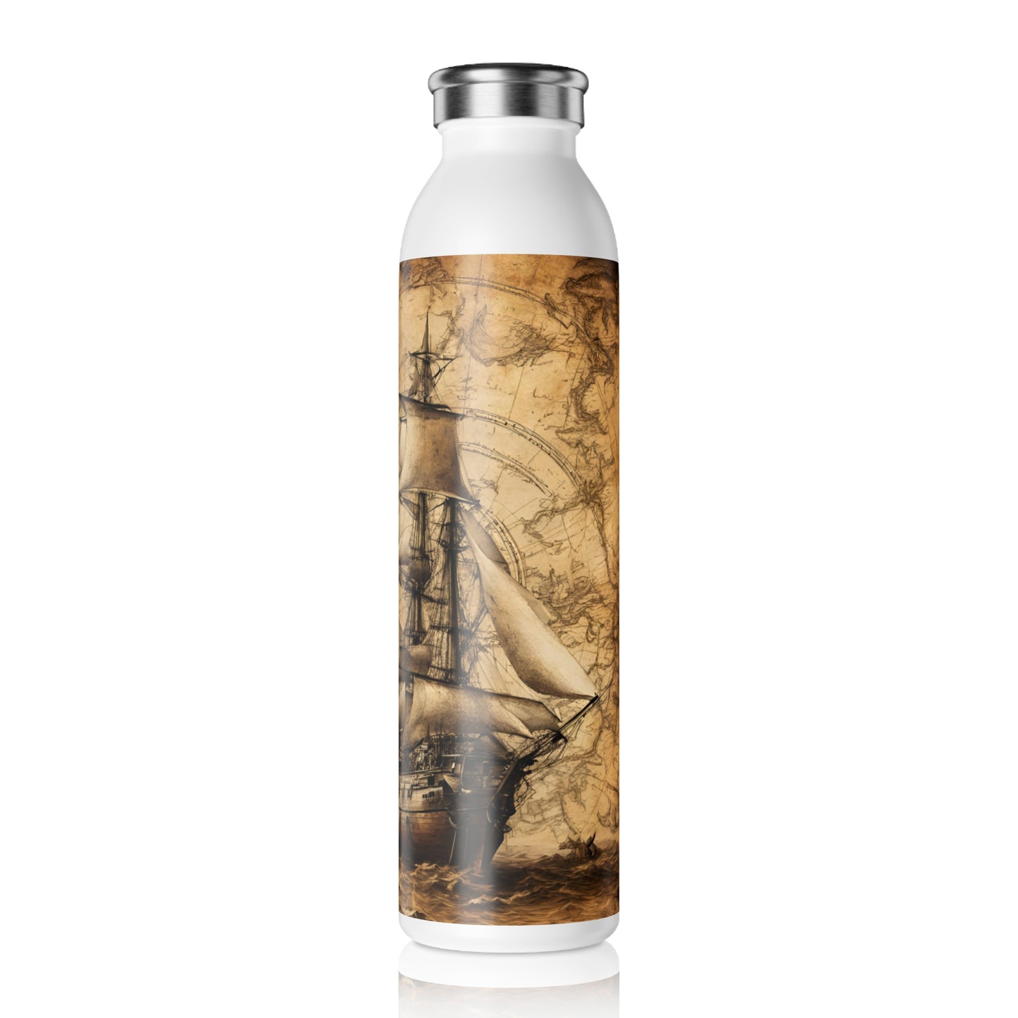 Adventure on the Seas Travel Water Bottle, Travel Water Bottle, Pirate Ship Travel Bottle, 20 oz water bottle