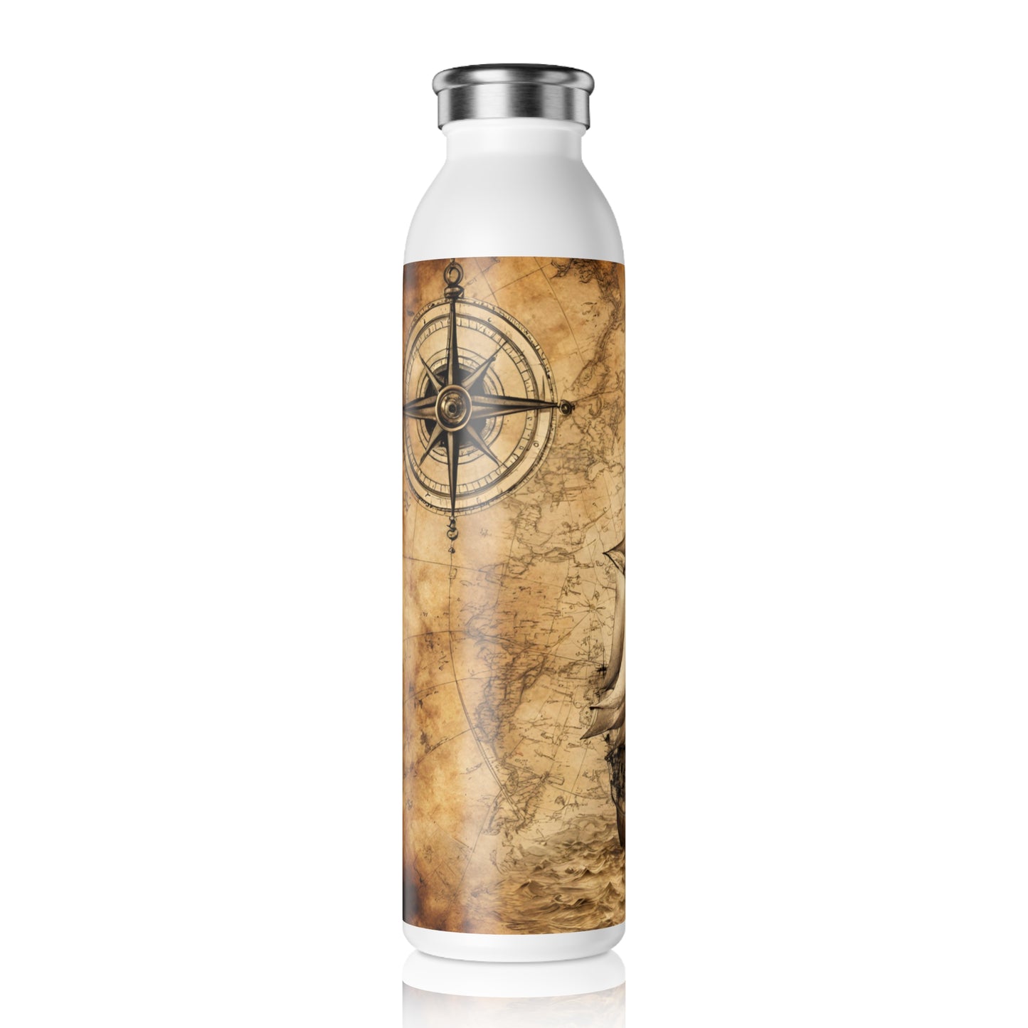 Adventure on the Seas Travel Water Bottle, Travel Water Bottle, Pirate Ship Travel Bottle, 20 oz water bottle