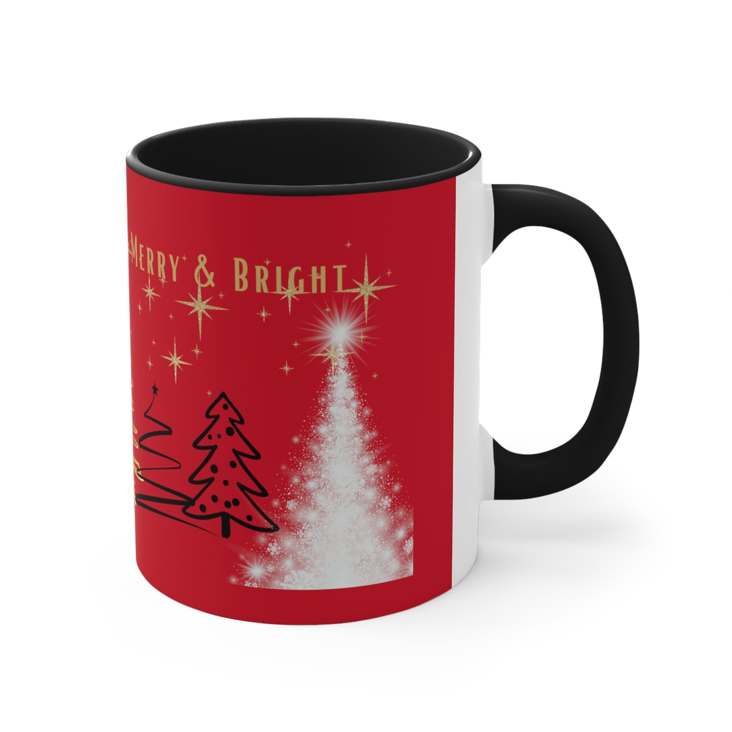 Merry Christmas Coffee Mug, Holiday Mug, Hot Chocolate Mug, Holiday Cheer, Red Coffee Mug, Christmas Mug