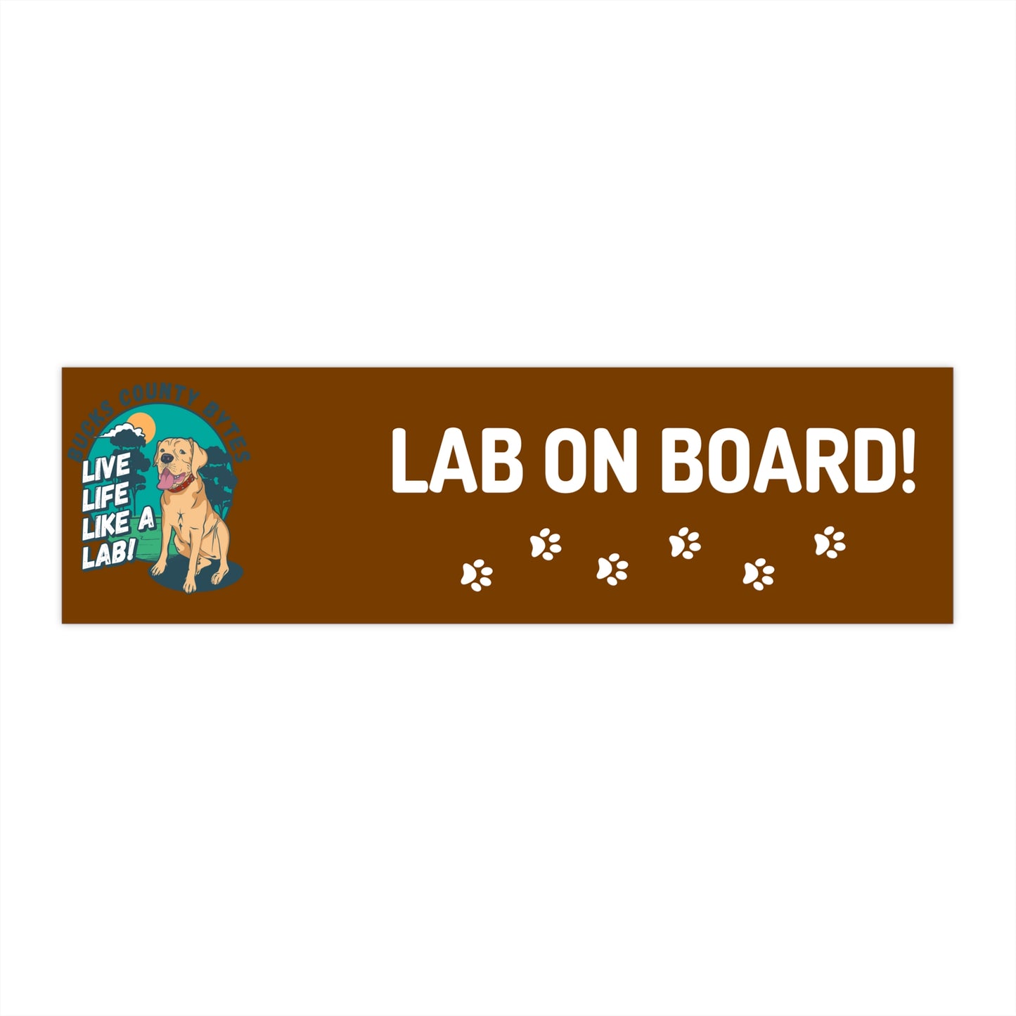 Lab On Board! Bumper Sticker