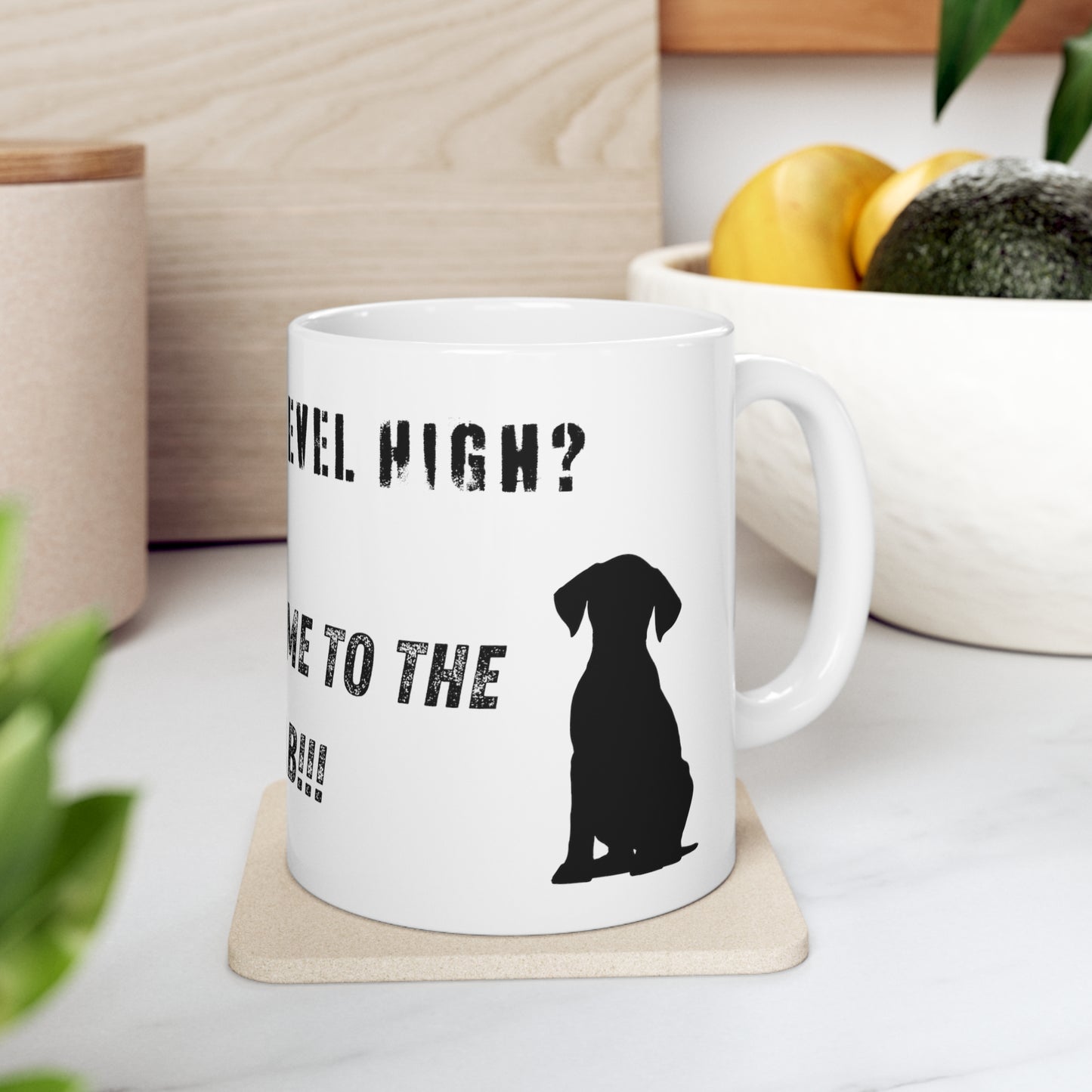 Stress Level High? Follow Me To The Lab Coffee Mug, 11 oz.