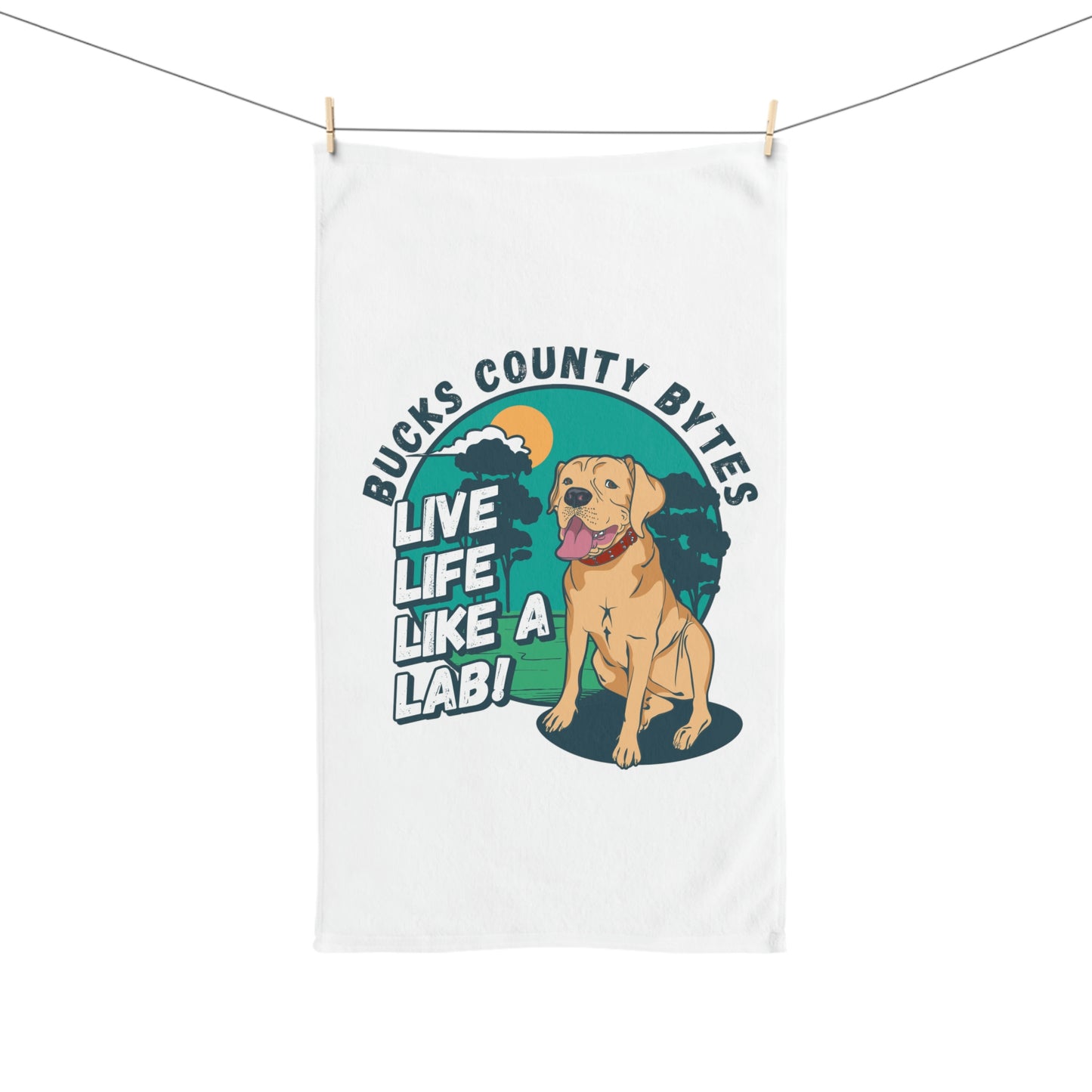 Live Life Like A Lab Hand Towel