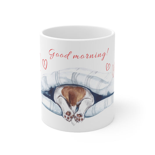 Good Morning Ceramic Coffee Mug 11oz