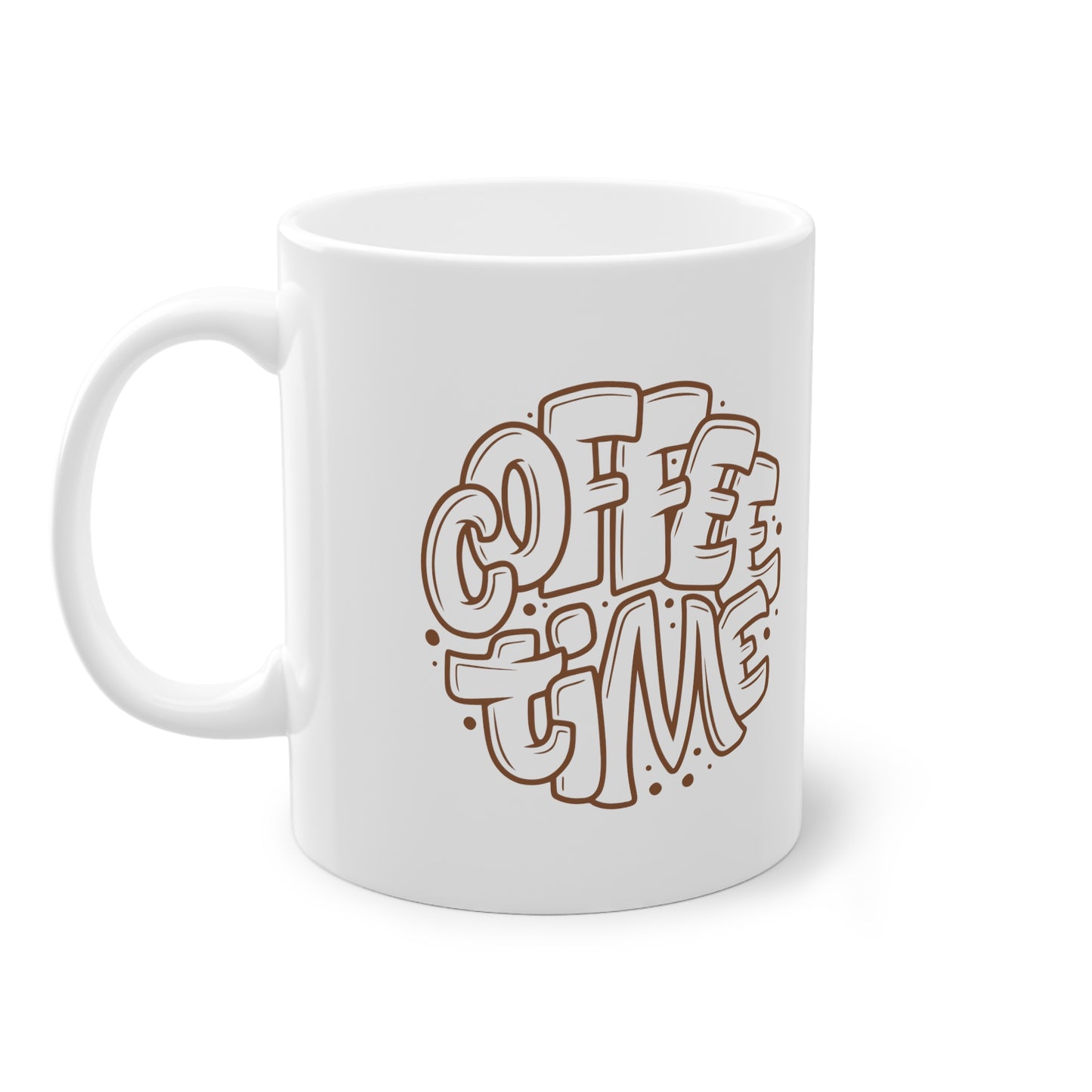 Coffee Time - A Yawn Is A Silent Scream For Coffee 11 oz Ceramic Mug