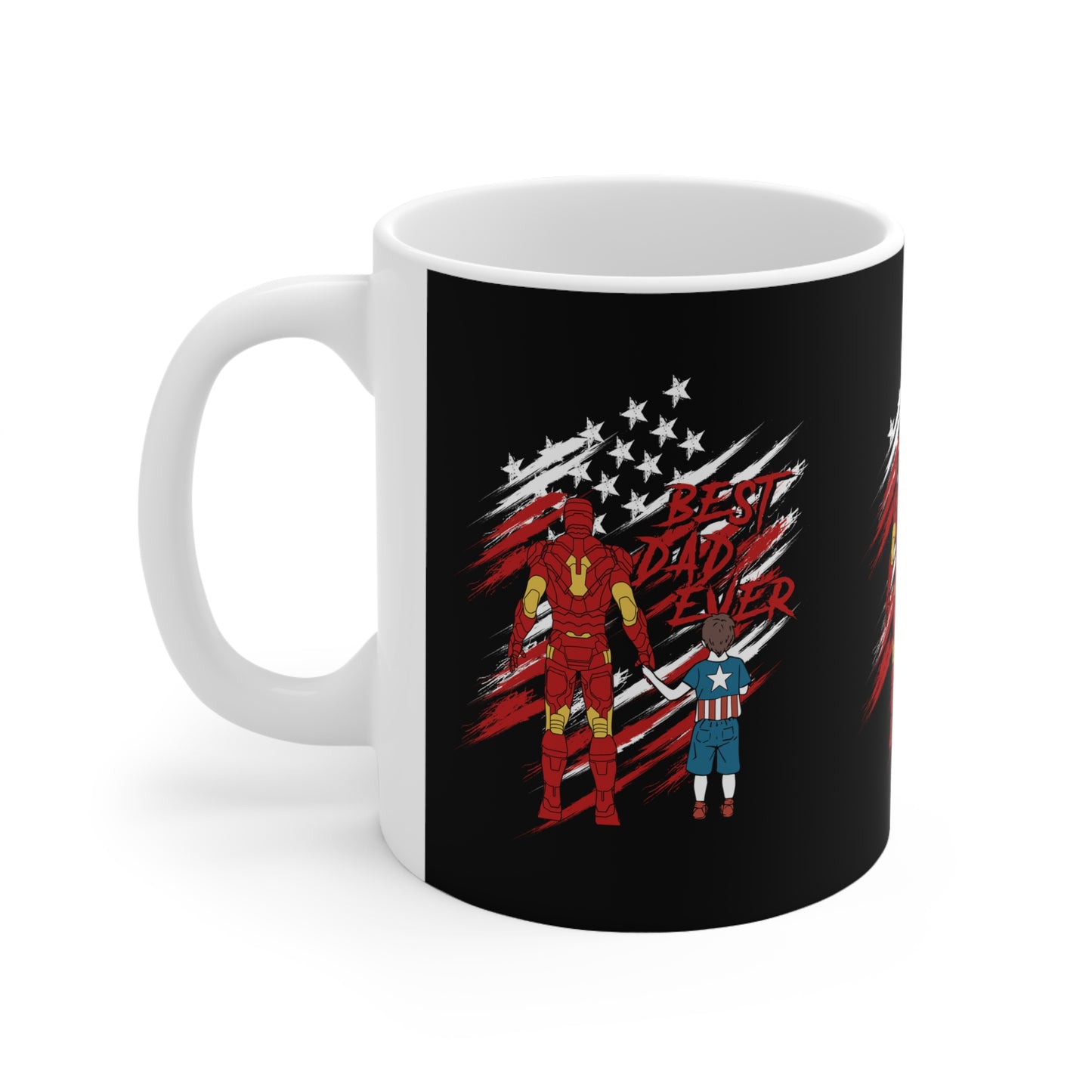 Best Dad Ever Superhero Coffee Mug, Father's Day gift for Dad