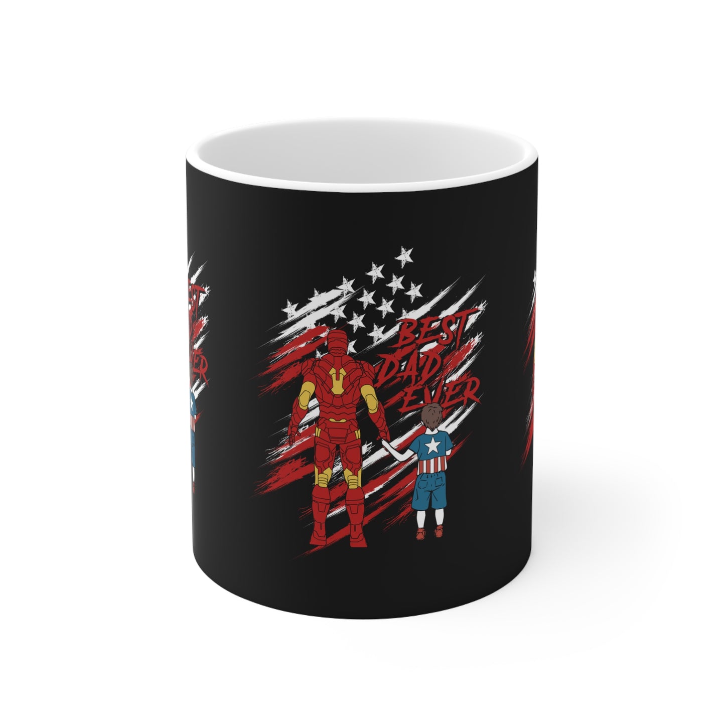 Best Dad Ever Superhero Coffee Mug, Father's Day gift for Dad