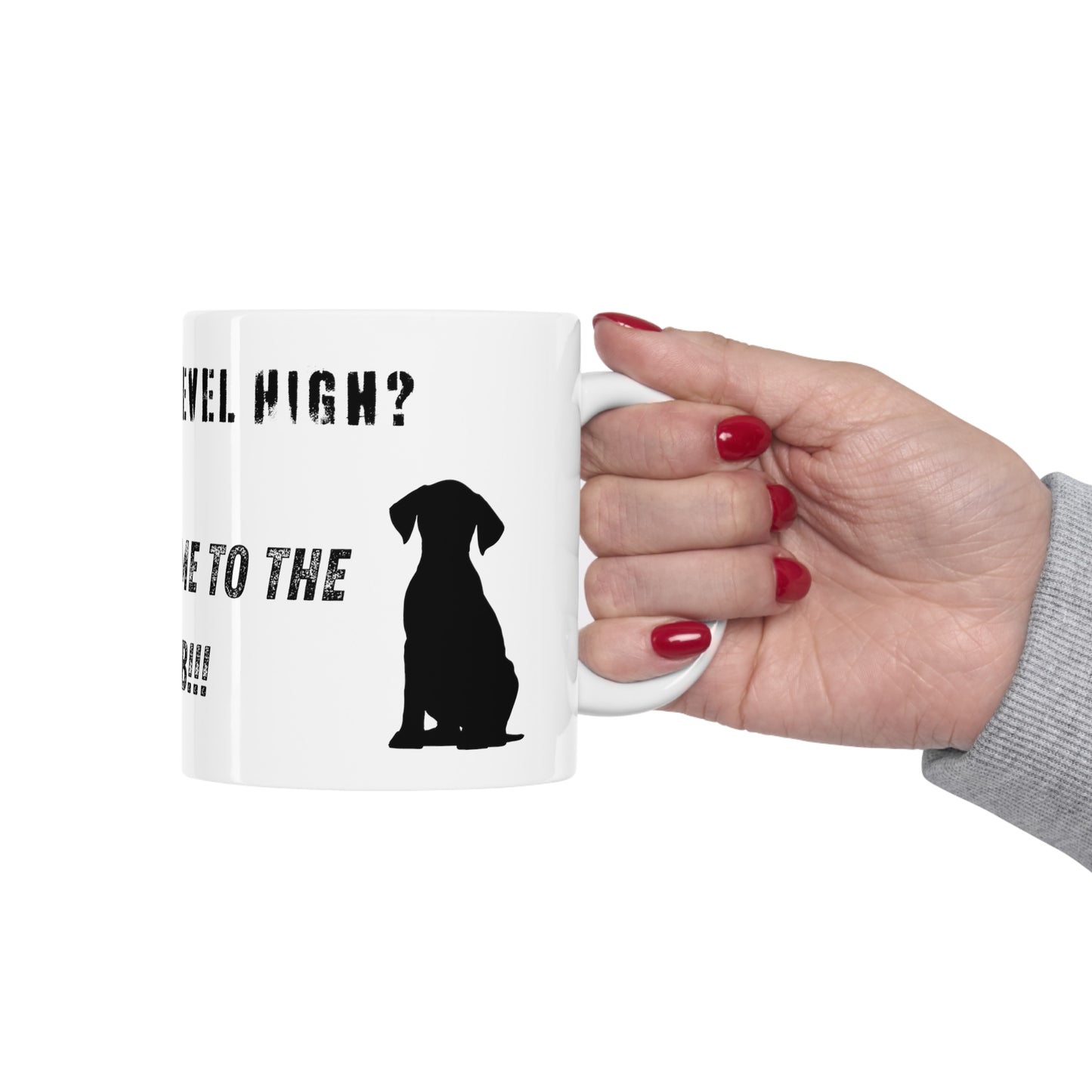 Stress Level High? Follow Me To The Lab Coffee Mug, 11 oz.