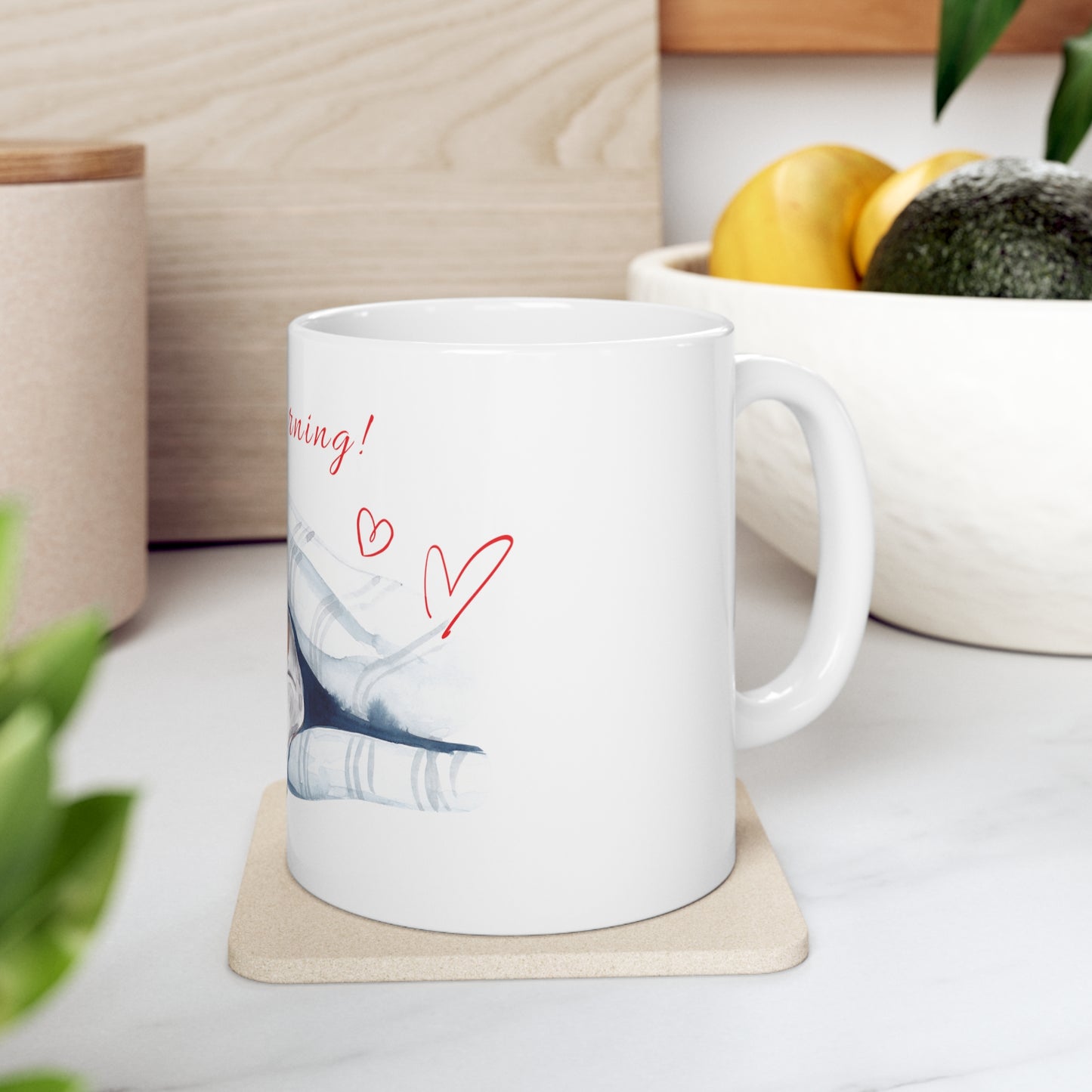 Good Morning Ceramic Coffee Mug 11oz