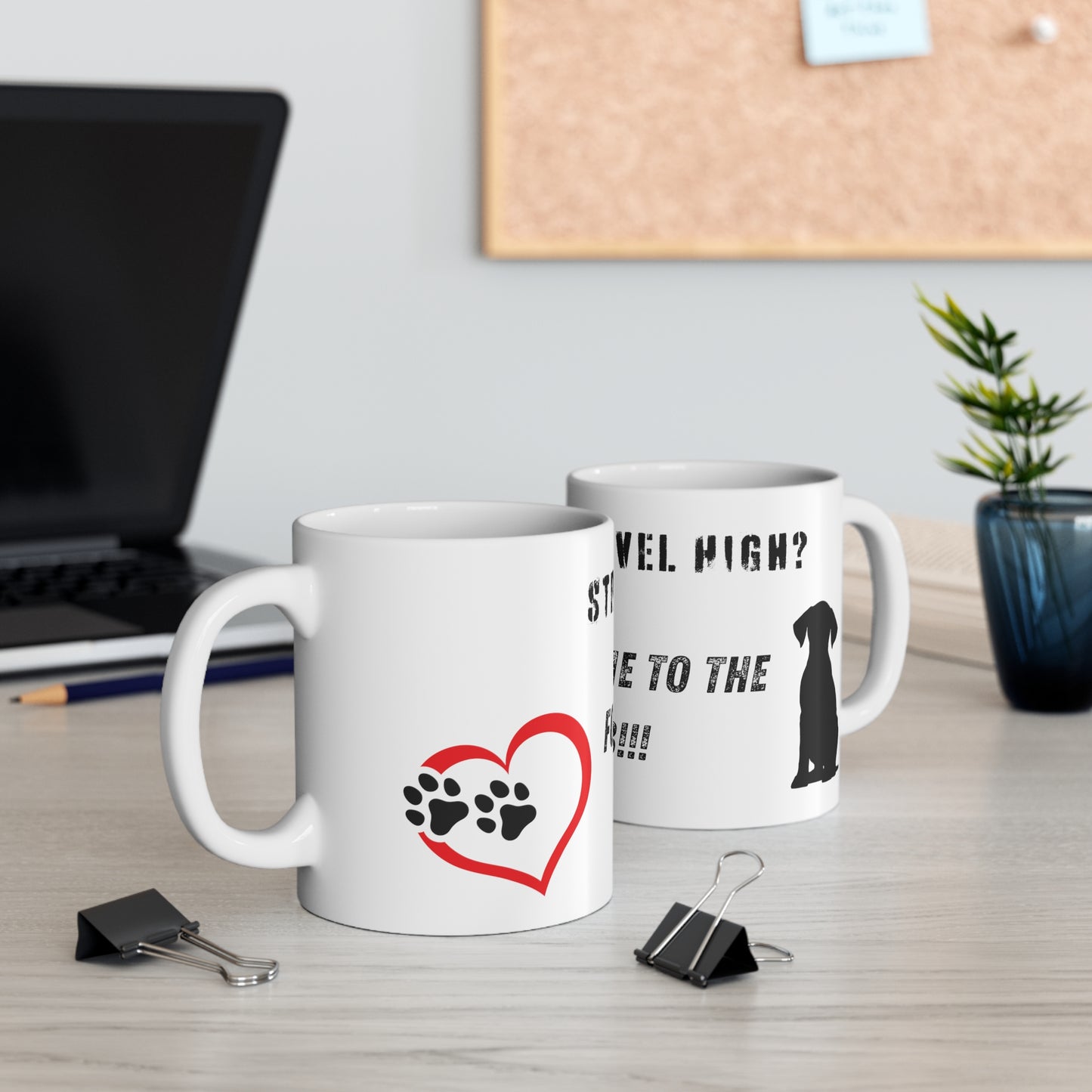 Stress Level High? Follow Me To The Lab Coffee Mug, 11 oz.